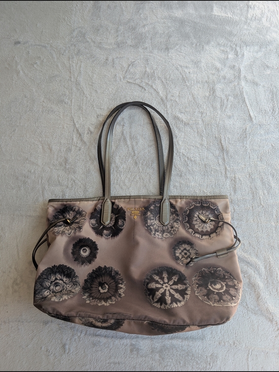 Prada Handbags - Sold Please Don't Buy. Prada Pink Floral Tote Bag